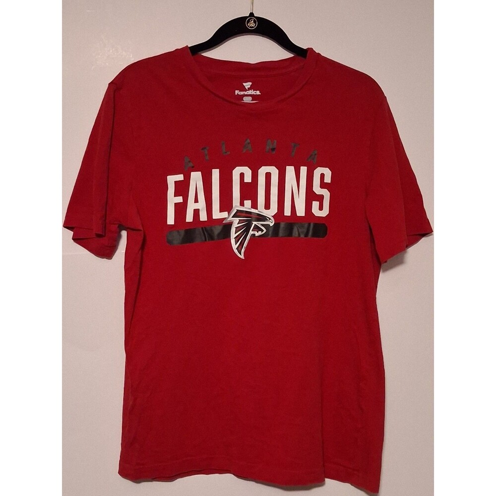 Men's Fanatics Atlanta Falcons NFL Football Red Short Sleeve T-Shirt Tee L